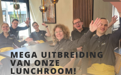 Mega uitbreiding van onze lunchroom!